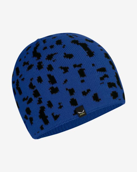 Gorro Salewa Merino azul negro infantil