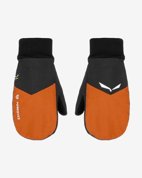 Manoplas Salewa Powertex naranja negro infantil