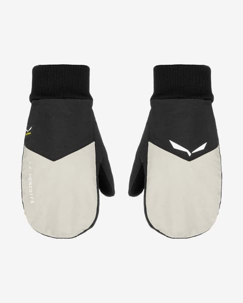 Manoplas Salewa Powertex blanco negro infantil