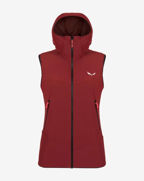 Chaleco Salewa Sella Durastretch rojo mujer