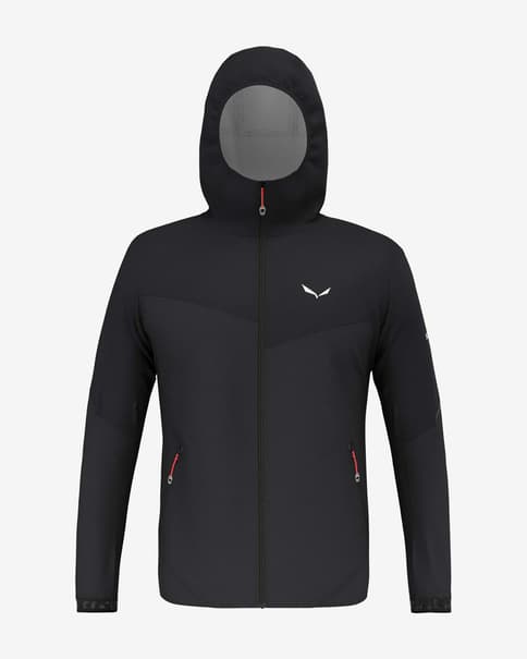 Chaqueta con capucha Salewa Pedroc Light Powertex 2.5 negro