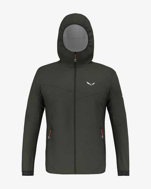 Chaqueta con capucha Salewa Pedroc Light Powertex 2.5 gris verdoso