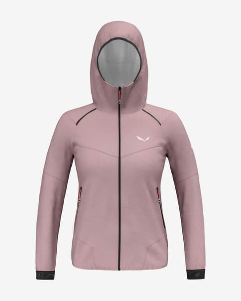 Chaqueta con capucha Salewa Pedroc Light Powertex 2.5 rosa mujer
