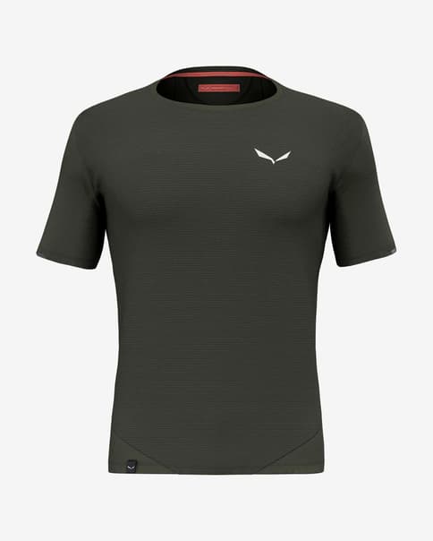 Camiseta Salewa Pedroc Dry Mesh manga corta gris oscuro
