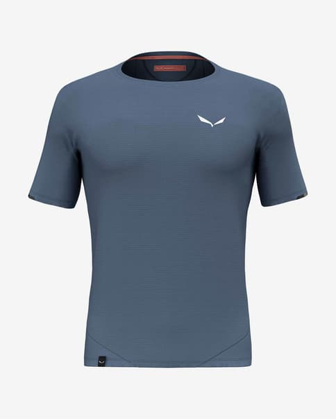 Camiseta Salewa Pedroc Dry Mesh manga corta azul oscuro