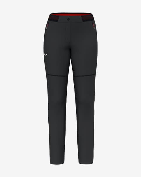 Pantalón convertible Salewa Pedroc 2 Durastretch negro mujer