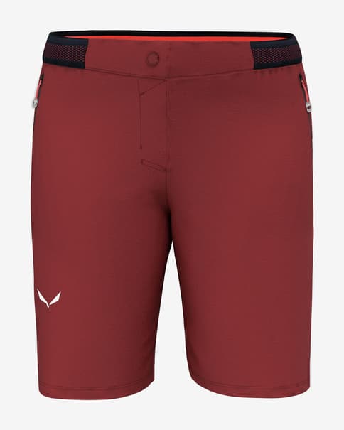 Pantalón corto Salewa Pedroc 3 Durastretch rojo oscuro mujer