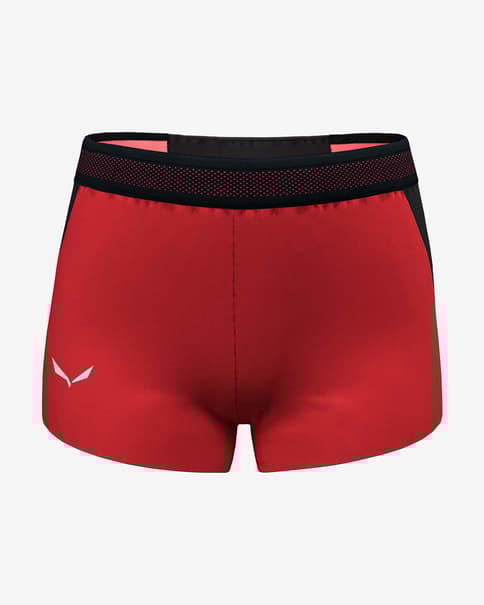 Pantalón corto Salewa Pedroc 2 Durastretch rojo negro mujer