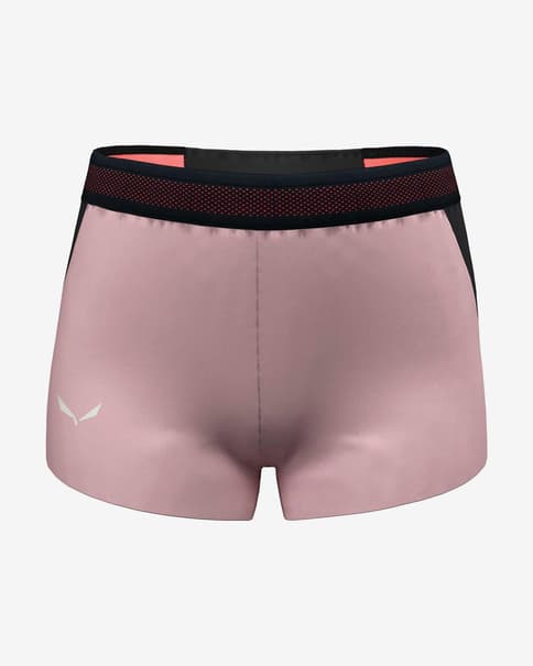 Pantalón corto Salewa Pedroc 2 Durastretch rosa negro mujer