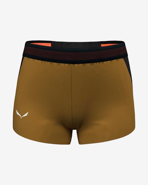 Pantalón corto Salewa Pedroc 2 Durastretch amarillo negro mujer