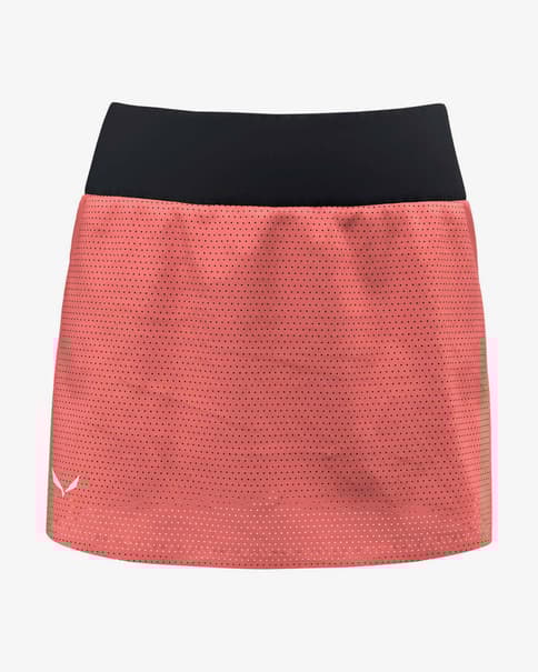 Falda Salewa Pedroc 2 Durastretch rojo anaranjado negro mujer