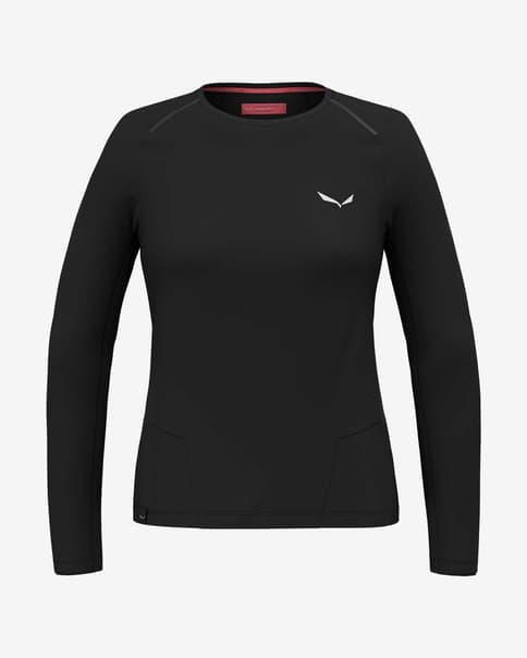 Camiseta interior Salewa Pedroc Dry manga larga negro mujer