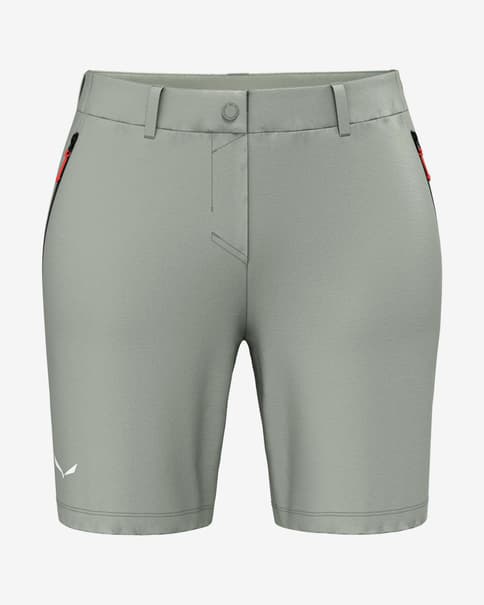 Pantalón corto Salewa Talvena Durastretch gris claro mujer