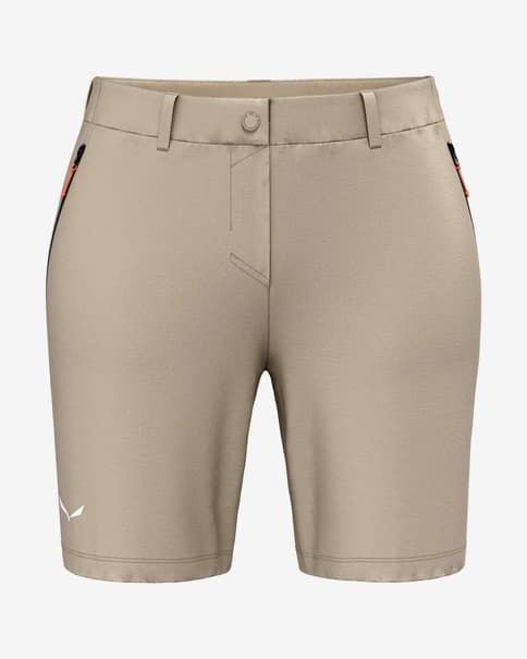 Pantalón corto Salewa Talvena Durastretch beige claro mujer