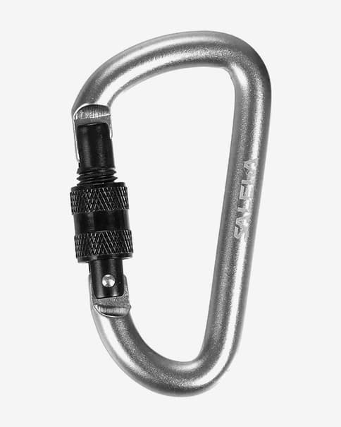 Mosquetón llavero Salewa D-Shape gris negro