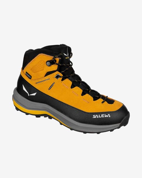 Botas Salewa MTN Trainer 2 Mid Powertex amarillo negro infantil