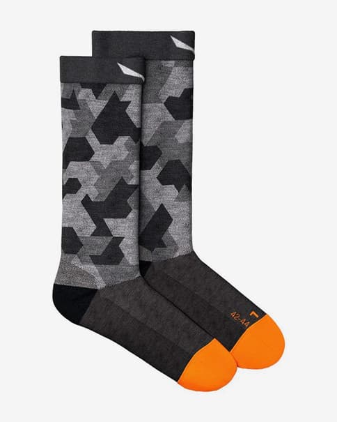 Calcetines Salewa Pedroc Camu AM Crew negro gris