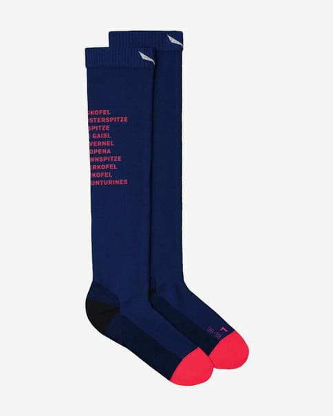 Calcetines Salewa Ortles Dolomites AM azul mujer