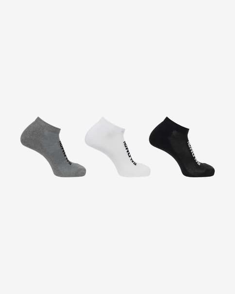 Calcetines Salomon Everyday Low 3-Pack gris oscuro blanco negro