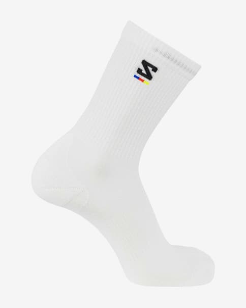 Calcetines Salomon Sunday Smart Crew blanco