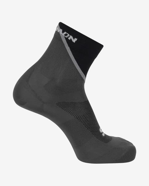 Calcetines Salomon Pulse Ankle gris oscuro negro