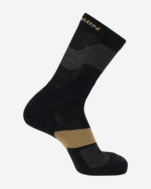 Calcetines Salomon X Ultra Crew negro marrón claro