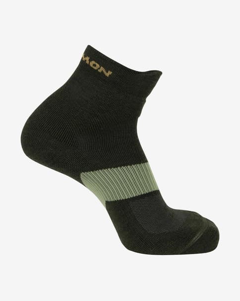 Calcetines Salomon X Ultra Quarter verde oscuro