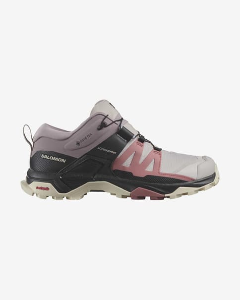 Salomon X Ultra 4 GORE-TEX Shoes Grey Brown Pink Women