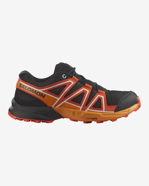 Zapatillas Salomon Speedcross negro naranja brillante infantil