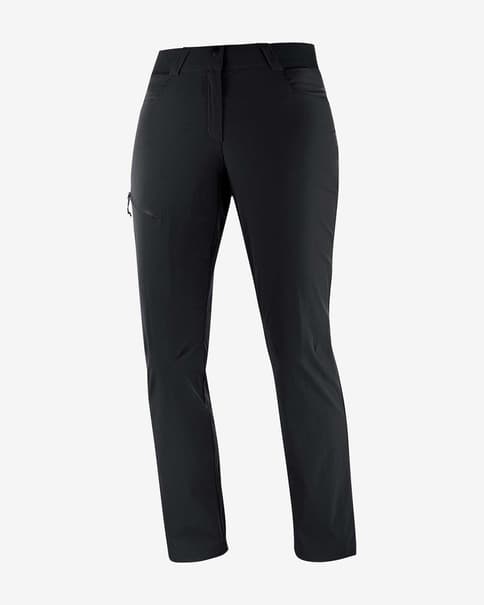 Pantalón largo Salomon Wayfarer Regular negro intenso mujer