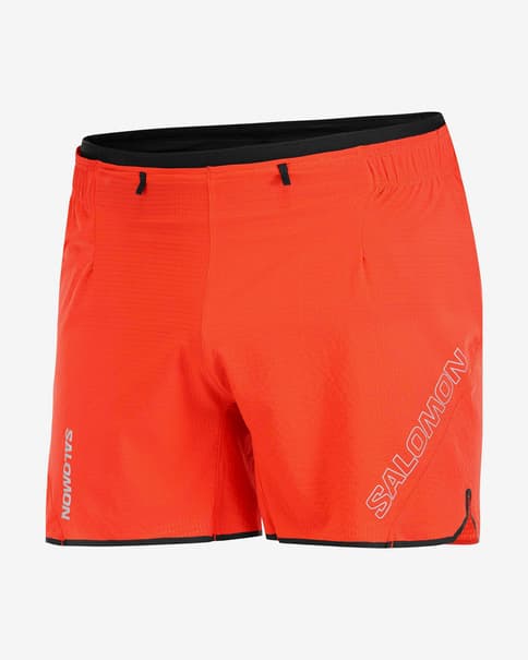 Pantalón corto Salomon Sense Aero 5" naranja brillante