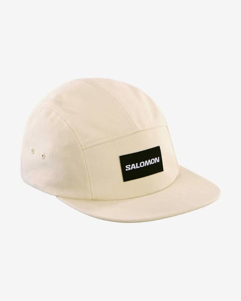 Gorra Salomon Five Panel blanco crema