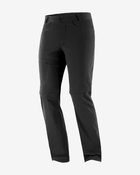 Pantalón largo Salomon Wayfarer Zip Off negro