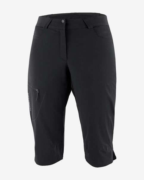 Pantalón pirata Salomon Wayfarer Capri negro carbón mujer