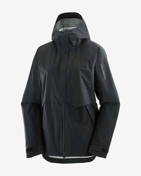 Salomon Outerpath Waterproof Pro damesjack met capuchon zwart