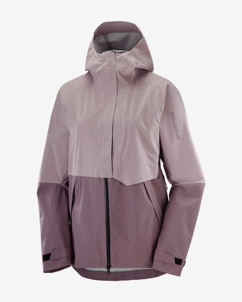 Salomon Outerpath Waterproof Pro damesjack met capuchon paars