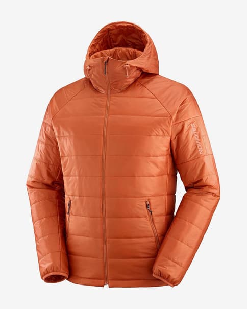 Chaqueta con capucha Salomon Outline HD Insulated naranja