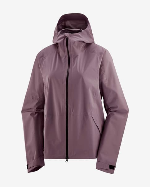 Salomon Outerpath 2.5L waterdicht jack met capuchon Violet dames