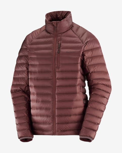 Chaqueta Salomon Elixir Micro Down violeta granate mujer