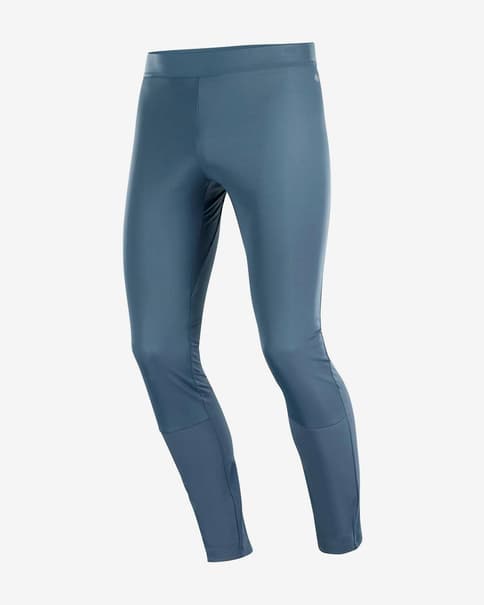 Salomon GORE-TEX Infinium Windstopper leggings in pale blue
