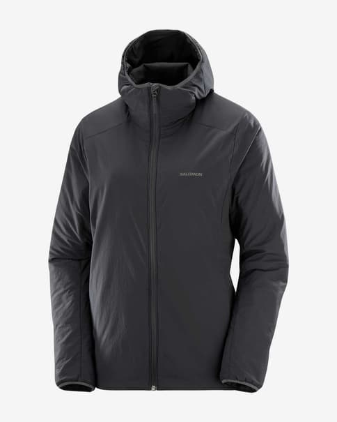 Chaqueta con capucha Salomon Mountain Flex negro mujer
