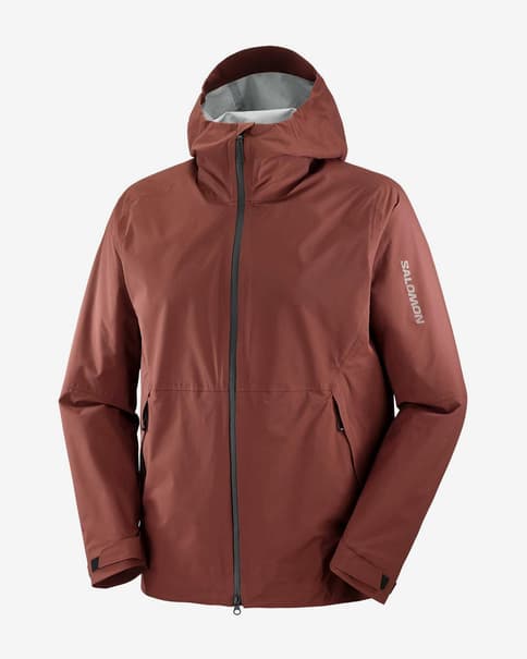 Jack met capuchon Salomon Outerpath 2.5L Waterproof paars bordeaux