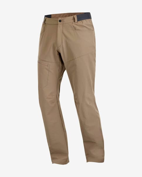 Pantalón largo Salomon Wayfarer Warm Regular marrón
