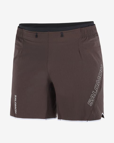 Pantalón corto Salomon Sense Aero 7" marrón oscuro