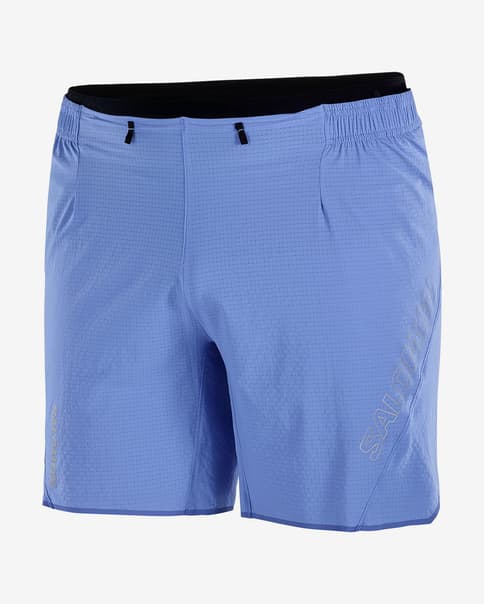 Pantalón corto Salomon Sense Aero 7" azul celeste