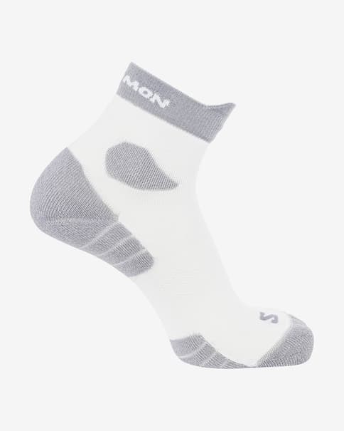 Calcetines Salomon Aero Ankle blanco gris claro