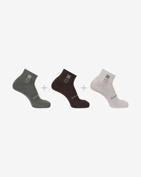 Calcetines Salomon Everyday Ankle 3-Pack gris negro blanco