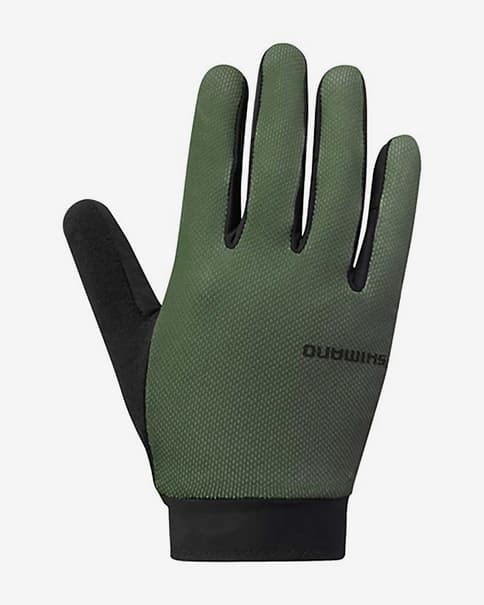 Guantes largos Shimano Explorer verde caqui