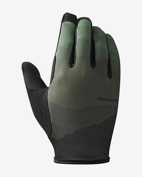 Guantes largos Shimano Trail verde pálido negro