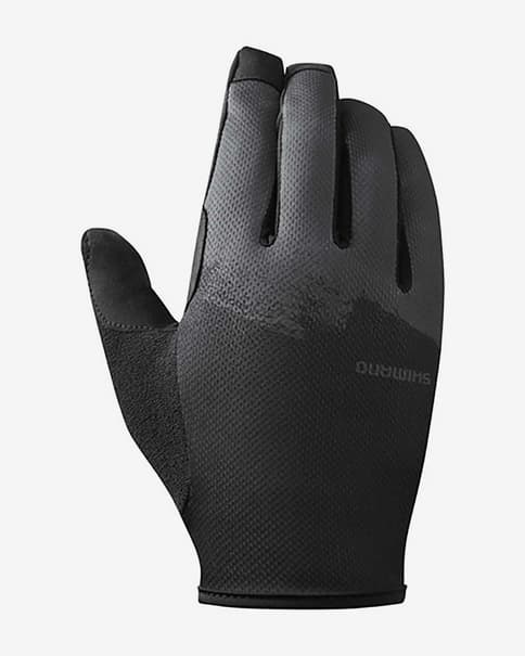 Guantes largos Shimano Trail gris antracita negro